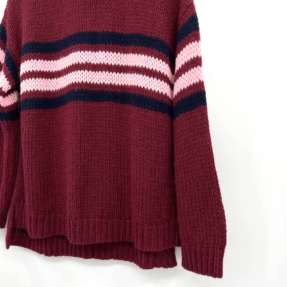 XIRENA Apres Ski Sweater in St. Moritz Size Small Burgundy Red Pink Alpaca Blend - Picture 10 of 16